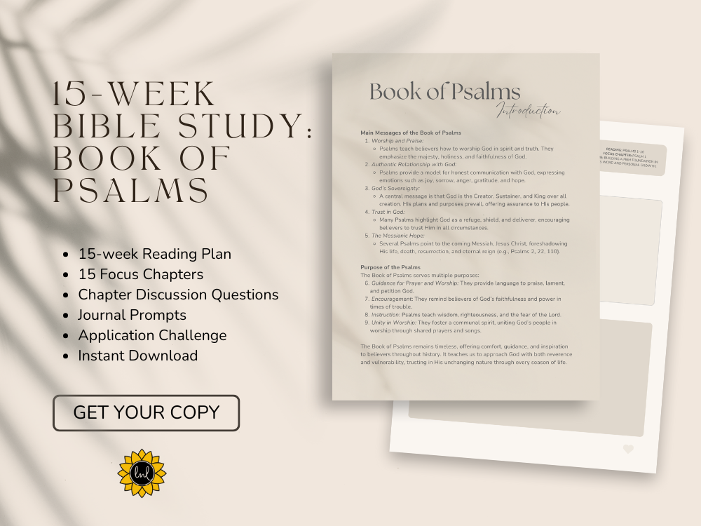 Are You There God? It's Me...:  Book of Psalms 15-Week Bible Study Guide