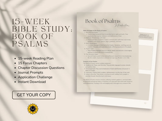 Are You There God? It's Me...:  Book of Psalms 15-Week Bible Study Guide